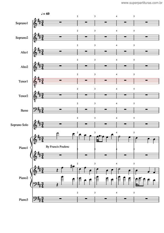 Partitura da música 03 Domine Deus Tenor1