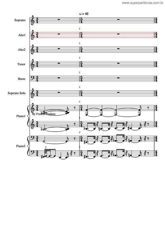 Partitura da música 05 Domine Deus Agnus Dei Altos1