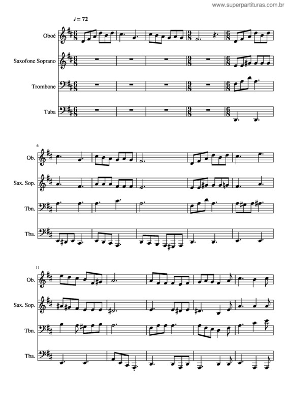 Partitura da música 136- Benignidade Eterna É A De Deus