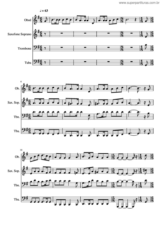 Partitura da música 166- A Graça Inefável De Deus