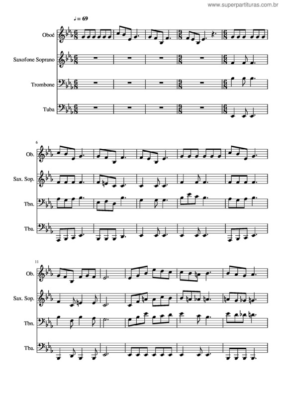 Partitura da música 183- Cristo Jesus É A Porta Dos Céus