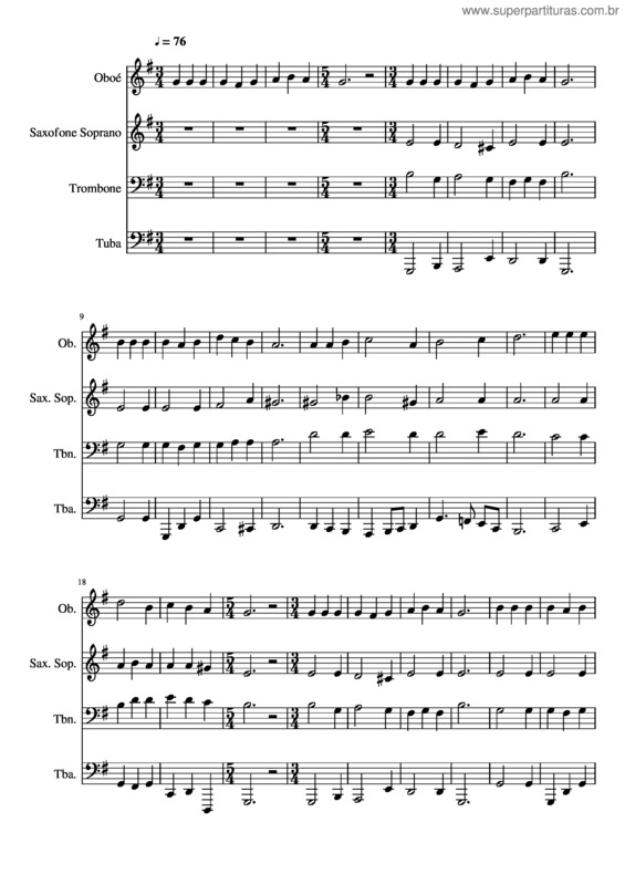 Partitura da música 184- Nós Te Louvamos Por Fé Grande Deus