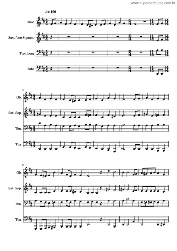 Partitura da música 198- Nosso Pai Celeste Sabe E Provê