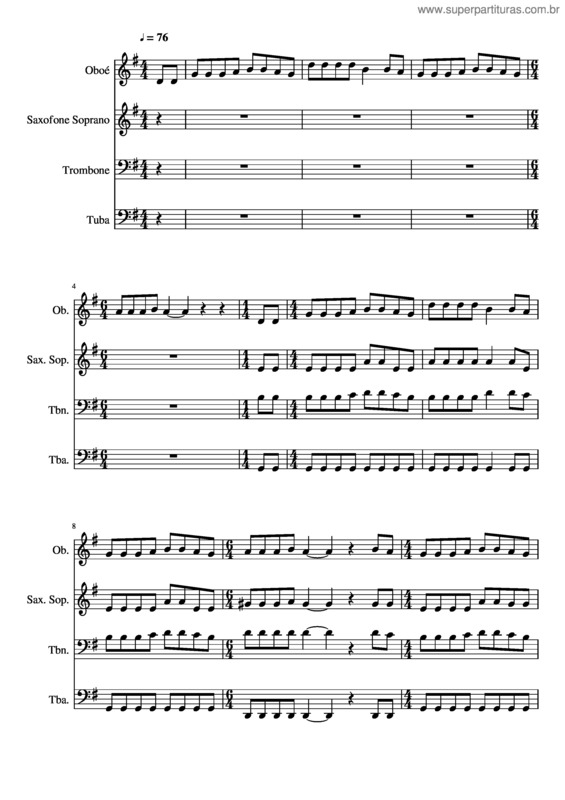 Partitura da música 214- Como Foi Para Os Céus Assim Virá