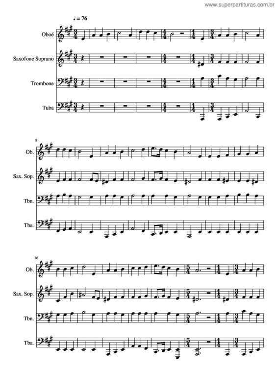 Partitura da música 242- Profundo É O Saber De Deus Criador