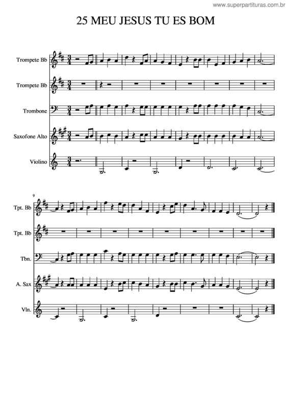 Partitura da música 25 Meu Jesus Tu Es Bom v.2