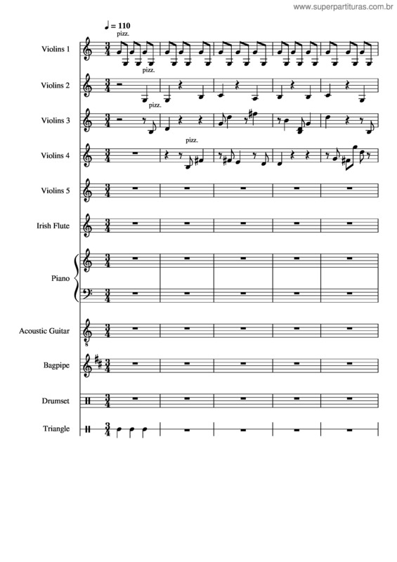 Partitura da música 2Nd Year Composition