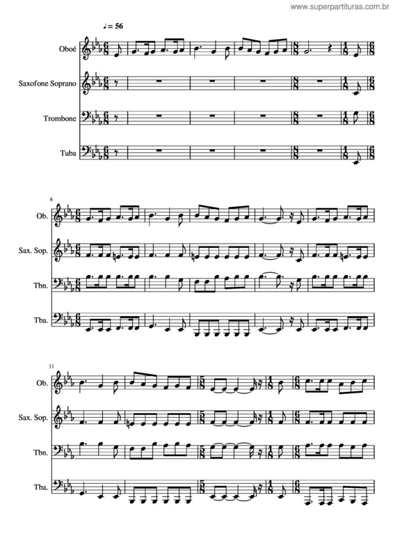 Partitura da música 421- Recorda Por Fé Minha Alma