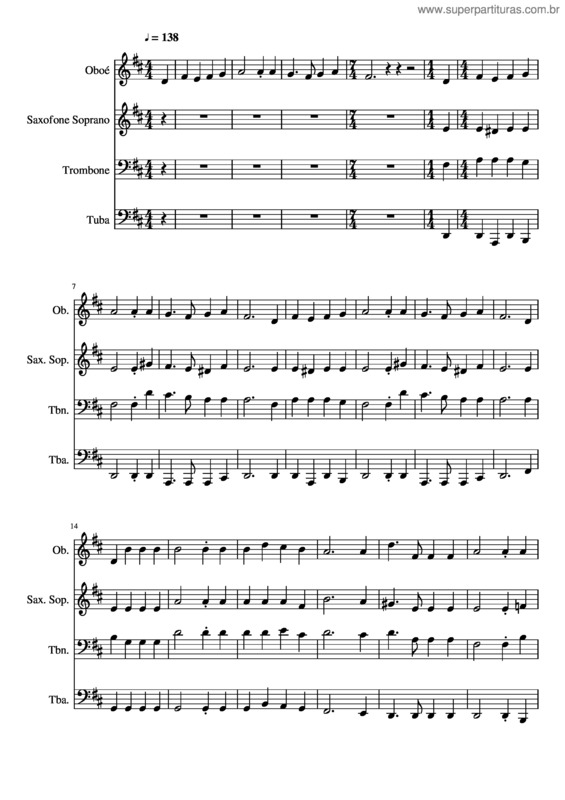 Partitura da música 441- Eu Sou Um Cordeirinho