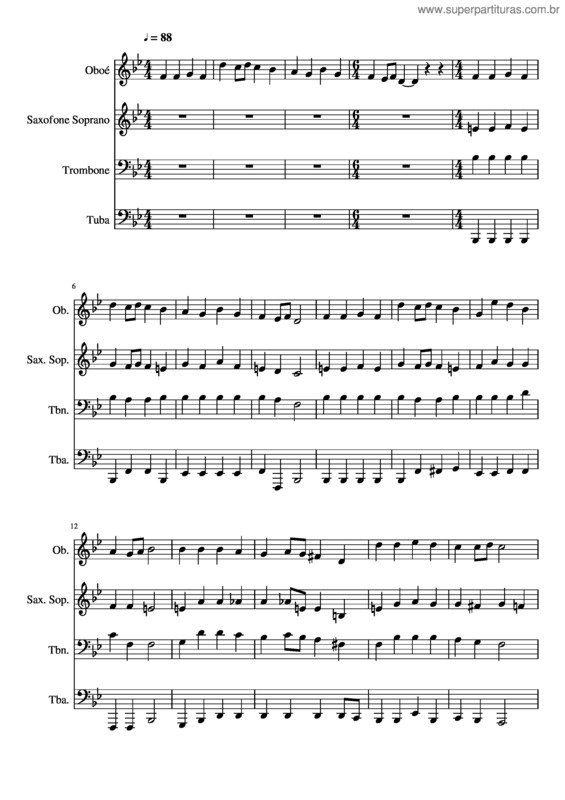 Partitura da música 443- Ó Meninos Deus Vos Convida