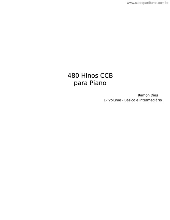 Partitura da música 480 Hinos Ccb