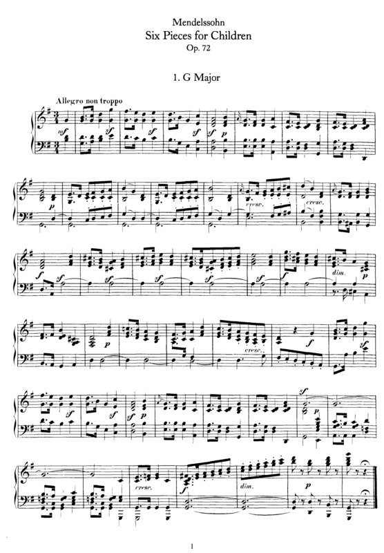 Partitura da música 6 Pieces for Children