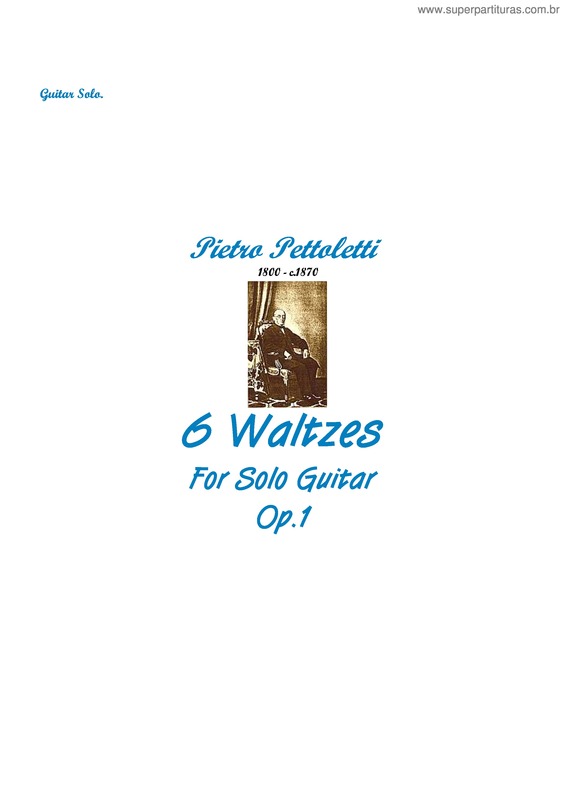 Partitura da música 6 Waltzes for Solo Guitar