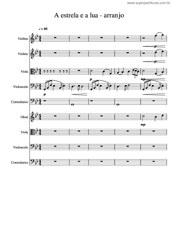 Partitura da música A Estrela E A Lua