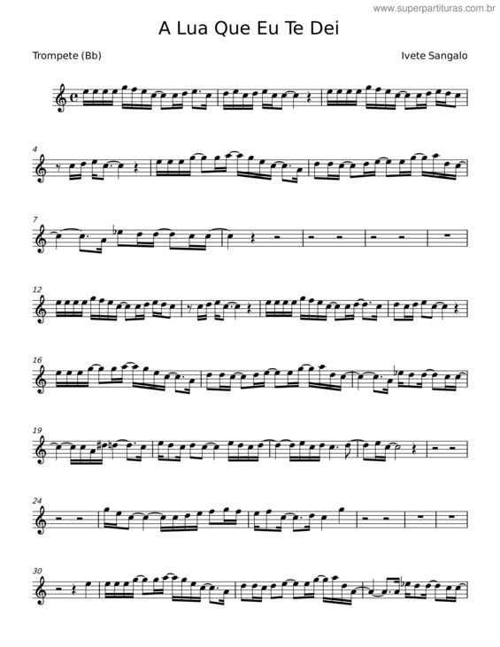 Partitura da música A Lua Que Eu Te Dei v.7