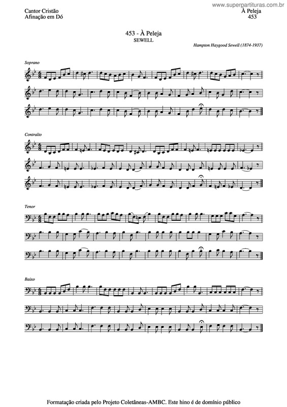 Partitura da música À Peleja v.2