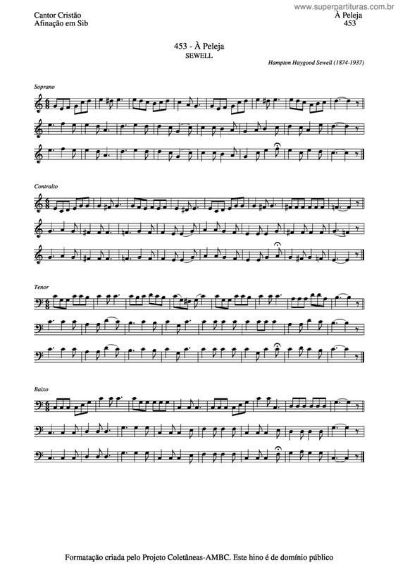 Partitura da música À Peleja v.3