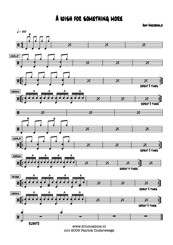 Partitura da música A Wish For Something More