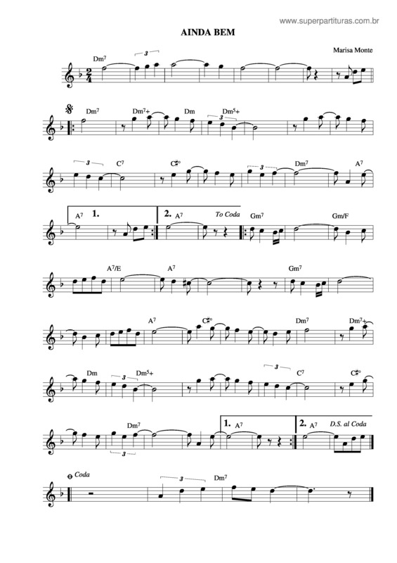 Partitura da música Ainda Bem v.12