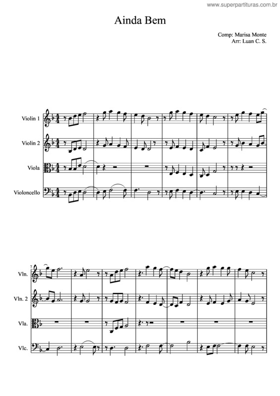 Partitura da música Ainda Bem v.19