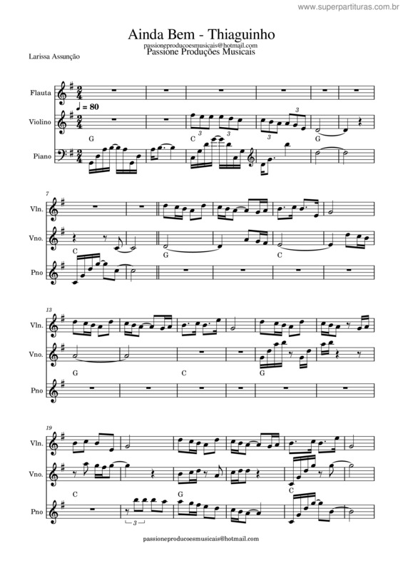 Partitura da música Ainda Bem v.22