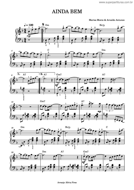 Partitura da música Ainda Bem v.26