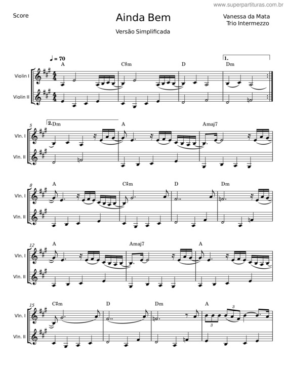 Partitura da música Ainda Bem v.28