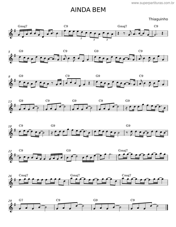 Partitura da música Ainda Bem v.31