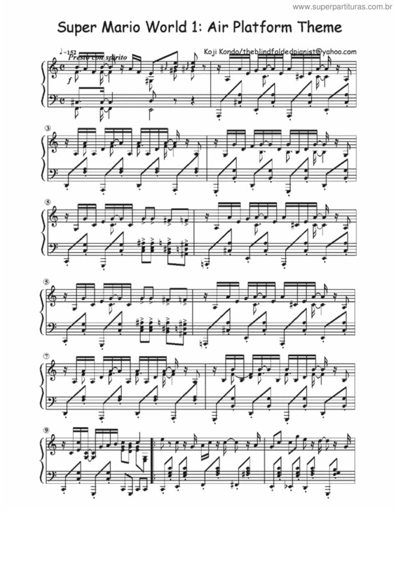 Partitura da música Air Platform