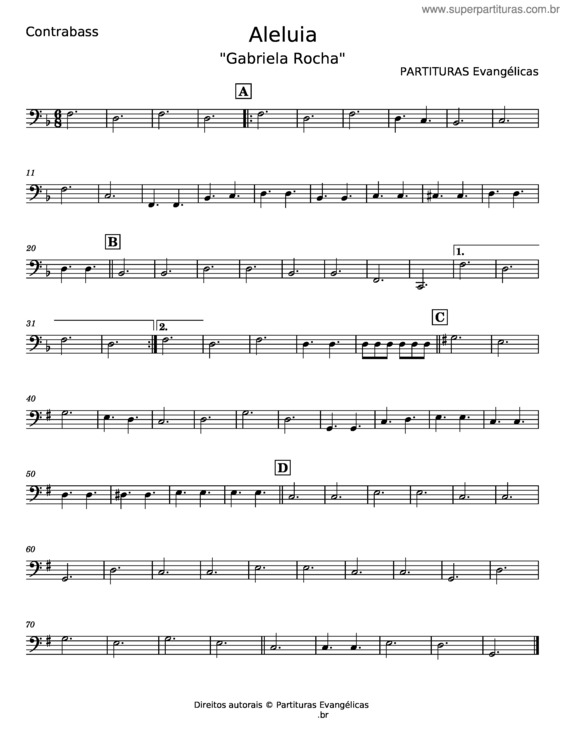 Partitura da música Aleluia Hallelujah v.9