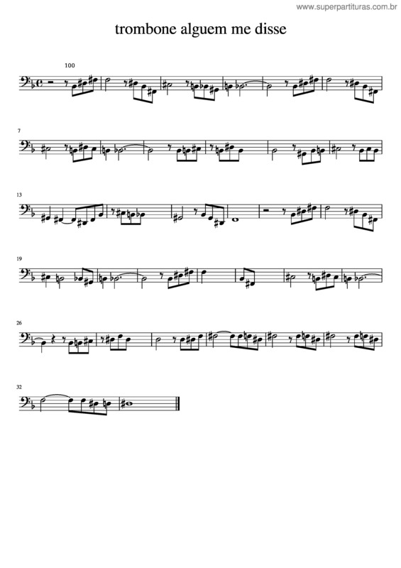 Partitura da música Alguém Me Disse v.6