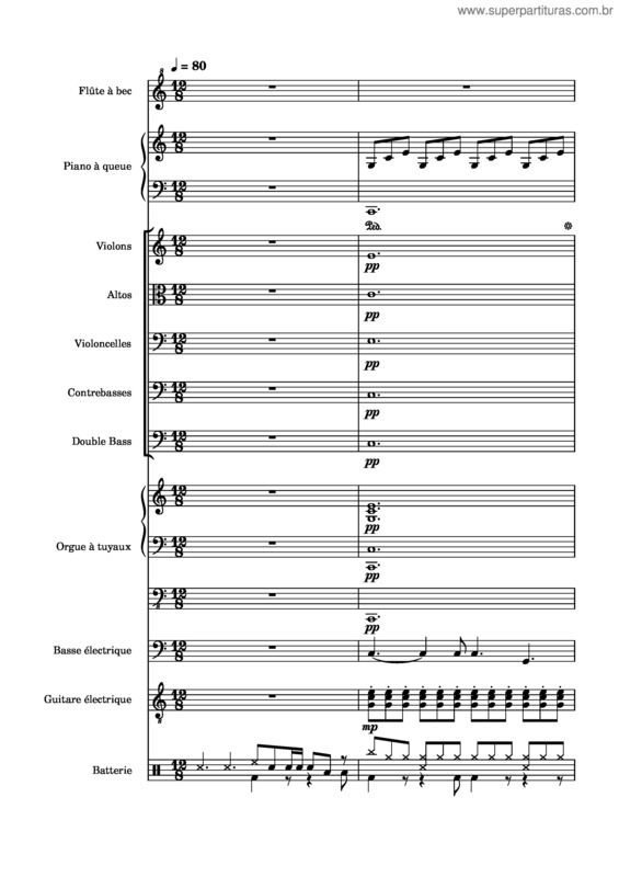 Partitura da música Aline v.16