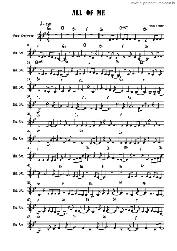 All of me - (Partitura - Sheet Music) 