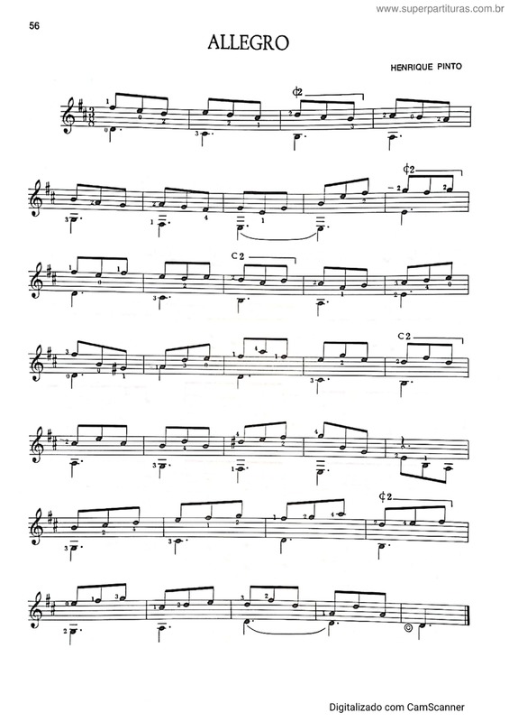 Partitura da música Allegro v.9