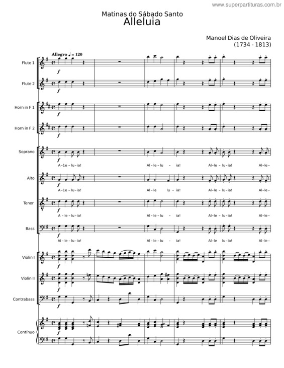 Partitura da música Allred