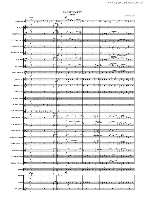 Partitura da música Americans We