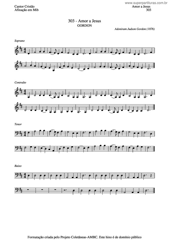 Partitura da música Amor A Jesus v.4