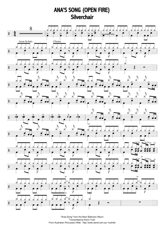 Partitura da música Ana´s Song