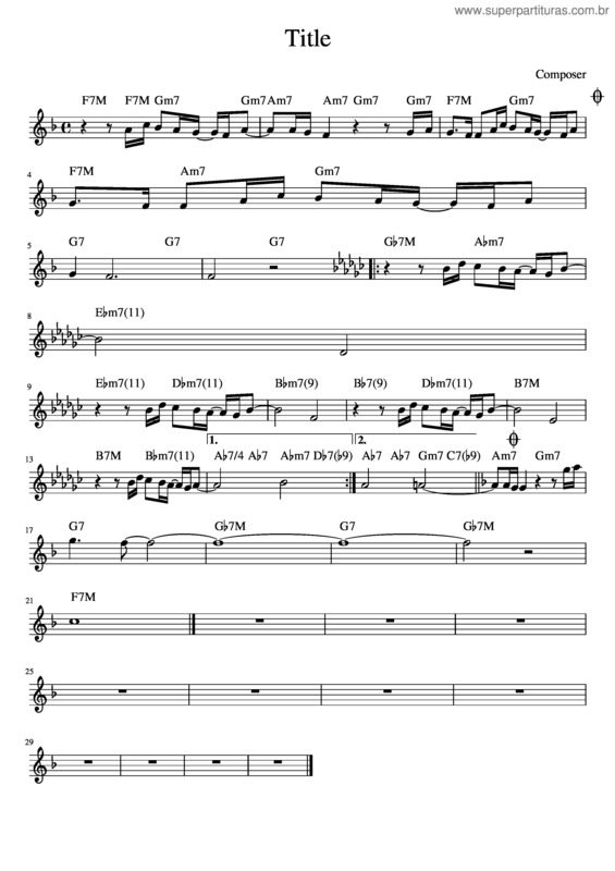 Partitura da música Aqui E Agora v.4