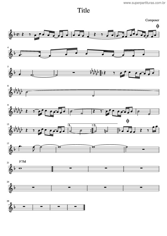 Partitura da música Aqui E Agora v.5