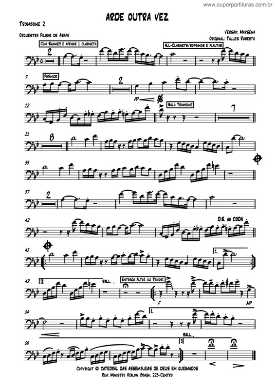 Partitura da música Arde Outra Vez v.10