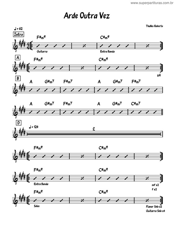 Partitura da música Arde Outra Vez v.12