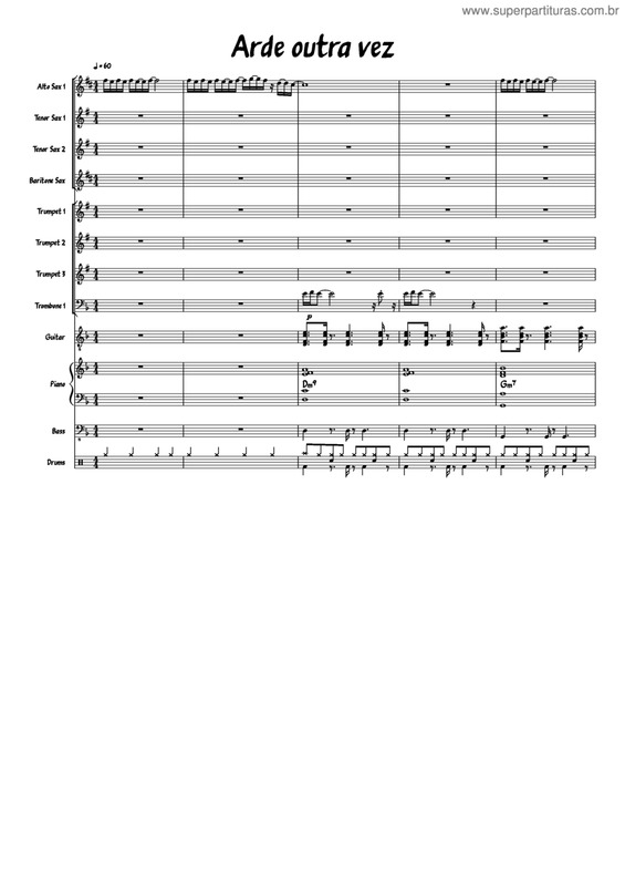 Partitura da música Arde Outra Vez v.14