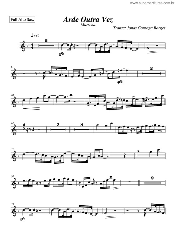 Partitura da música Arde Outra Vez v.9