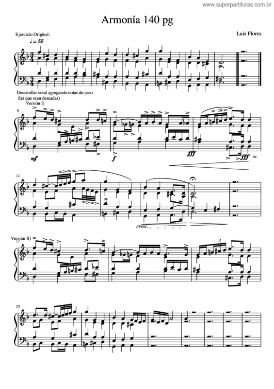 Partitura da música Armonía 140 Pg