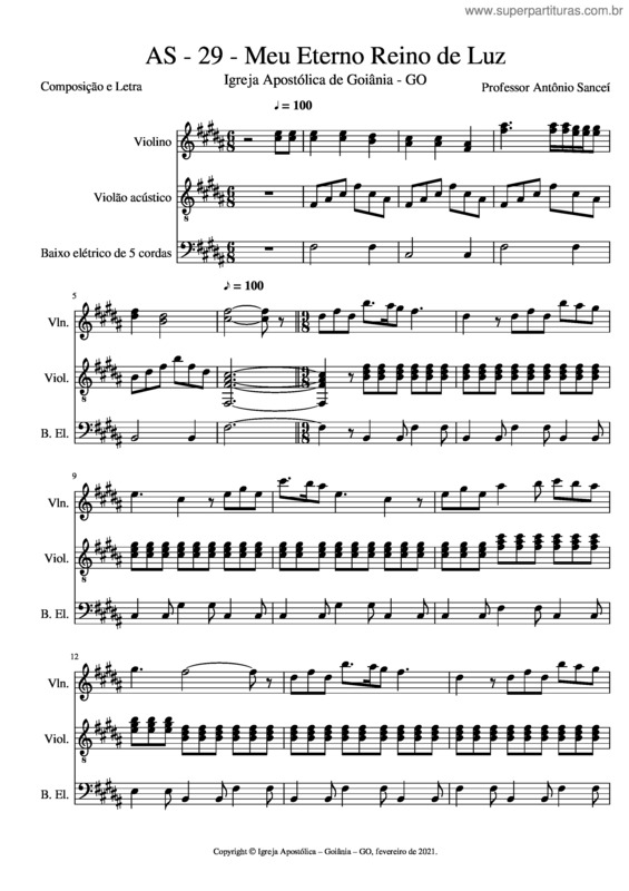 Partitura da música As v.3