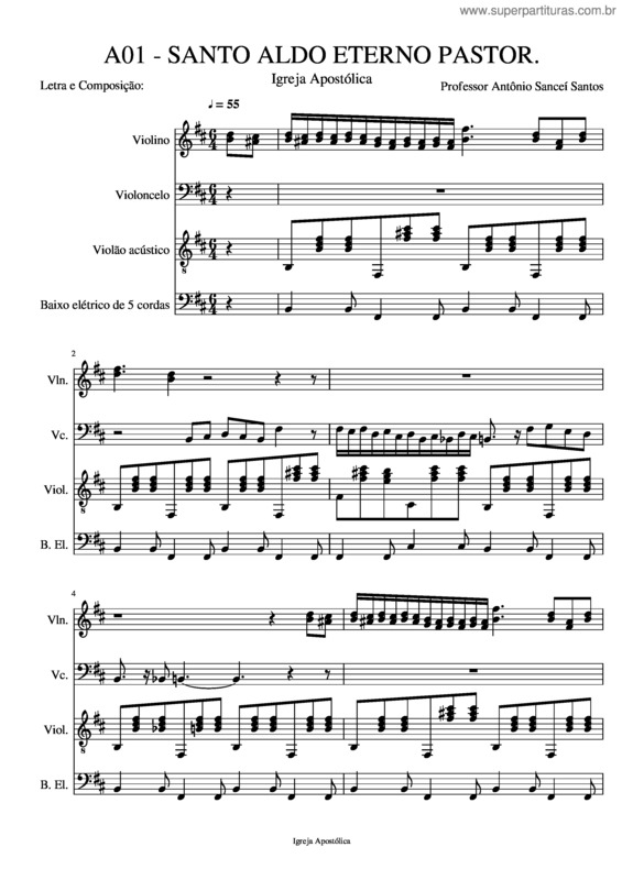 Partitura da música As v.6