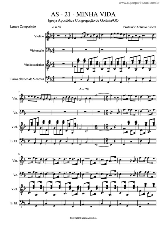 Partitura da música As v.7