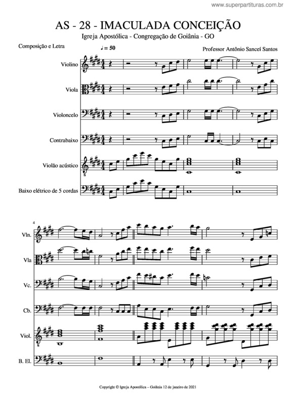 Partitura da música As v.8