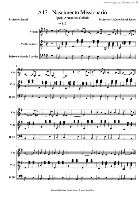 Partitura da música As v.9